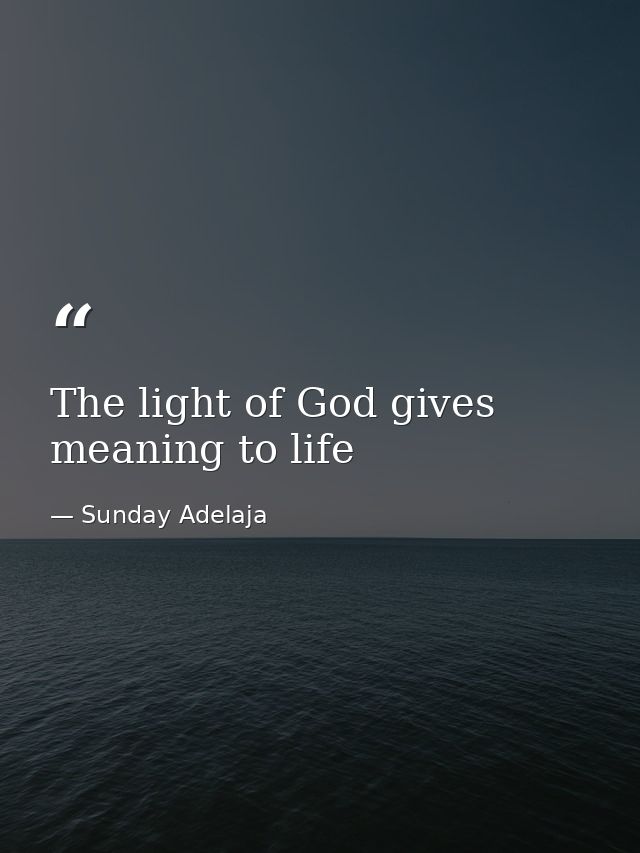 The light of God gives meaning to life — Sunday Adelaja