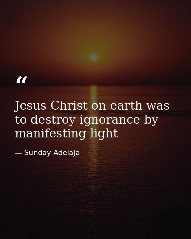 Jesus Christ on earth was to destroy ignorance by manifesting light — Sunday Adelaja