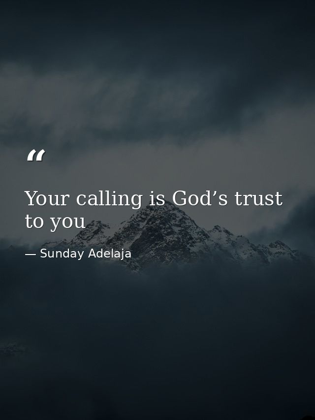 Your calling is God’s trust to you — Sunday Adelaja