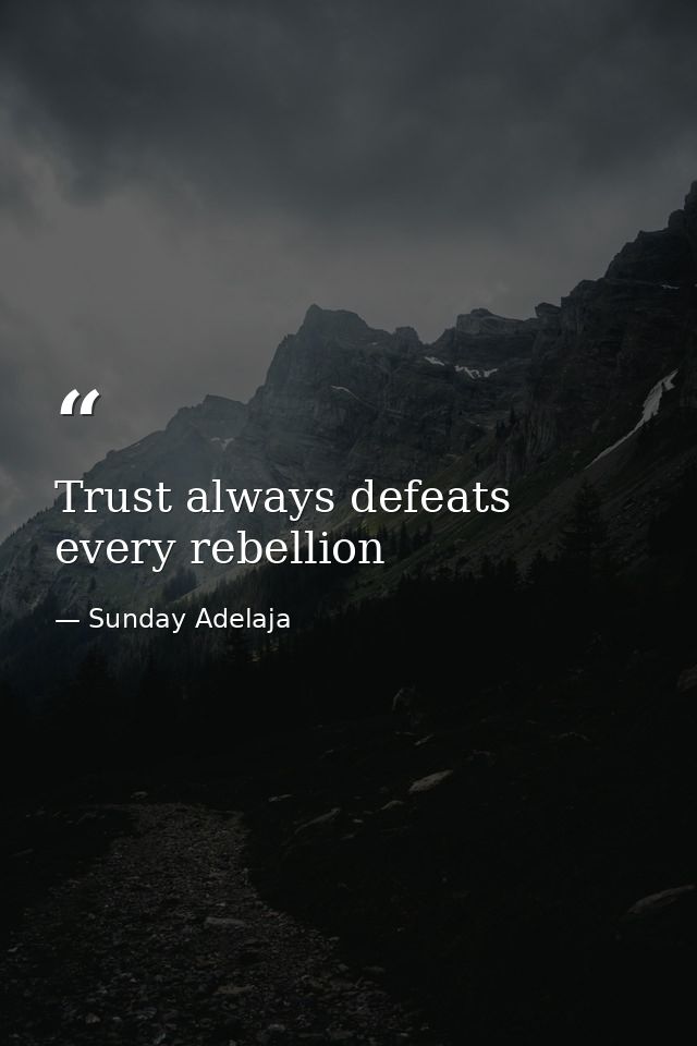 Trust always defeats every rebellion — Sunday Adelaja