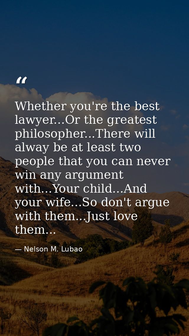 Whether you're the best lawyer...Or the greatest philosopher...There will alway be at least two people that you can neve — Nelson M. Lubao