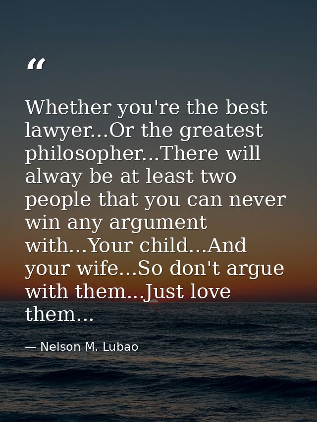Whether you're the best lawyer...Or the greatest philosopher...There will alway be at least two people that you can neve — Nelson M. Lubao