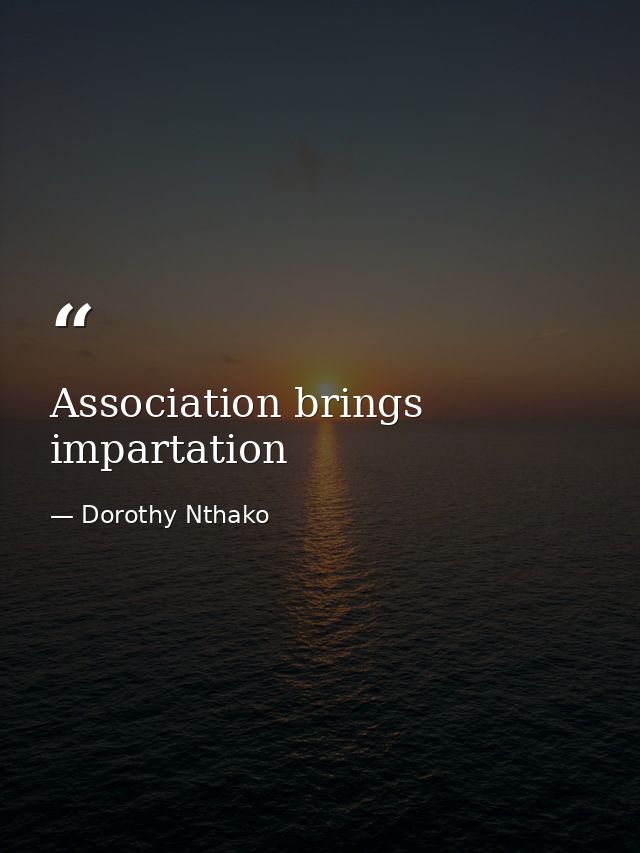 Association brings impartation — Dorothy Nthako