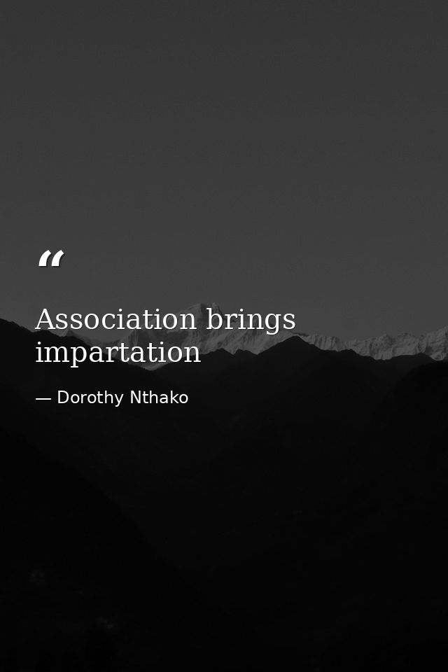 Association brings impartation — Dorothy Nthako
