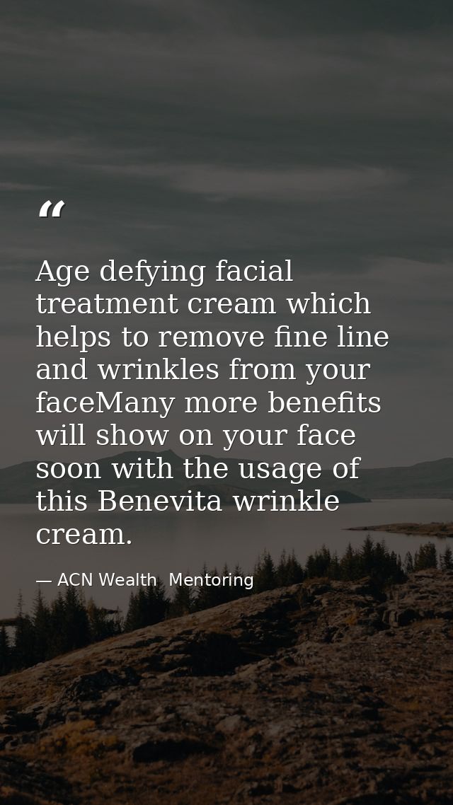Age defying facial treatment cream which helps to remove fine line and wrinkles from your faceMany more benefits will sh — ACN Wealth  Mentoring