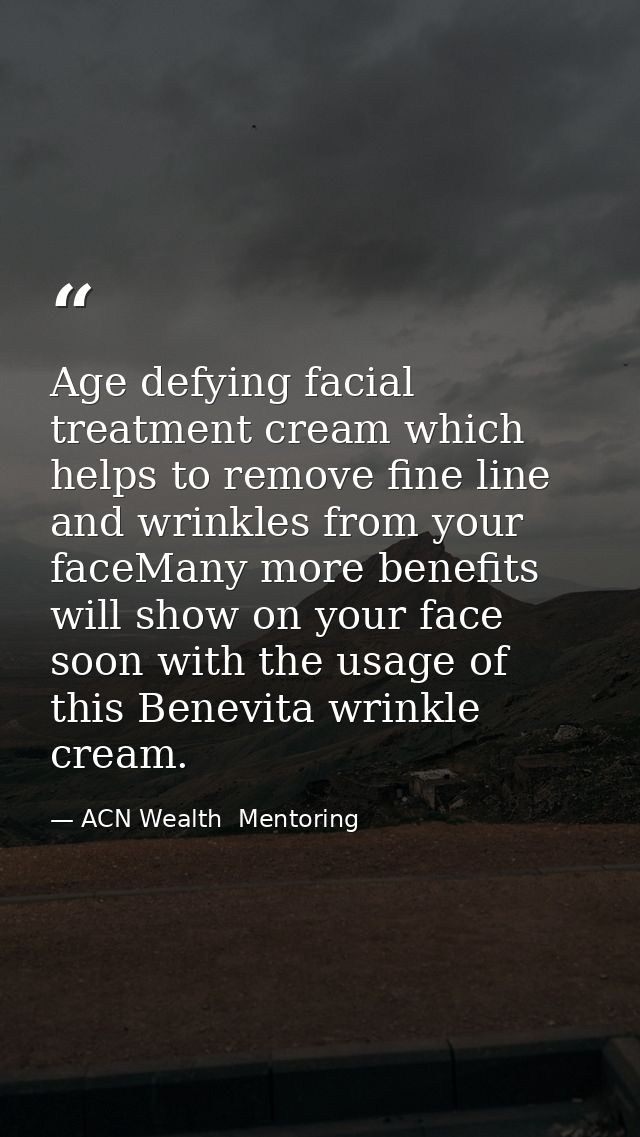 Age defying facial treatment cream which helps to remove fine line and wrinkles from your faceMany more benefits will sh — ACN Wealth  Mentoring