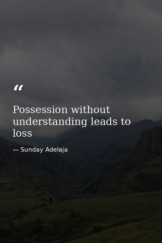 Possession without understanding leads to loss — Sunday Adelaja