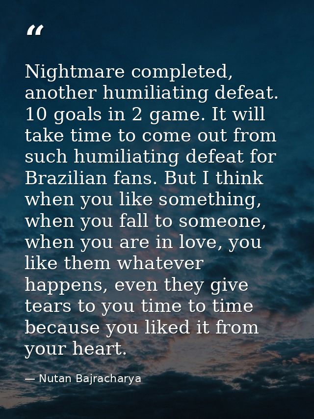 Nightmare completed, another humiliating defeat. 10 goals in 2 game. It will take time to come out from such humiliating — Nutan Bajracharya