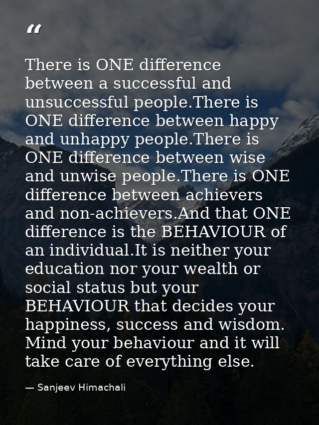 There is ONE difference between a successful and unsuccessful people.There is ONE difference between happy and unhappy p — Sanjeev Himachali