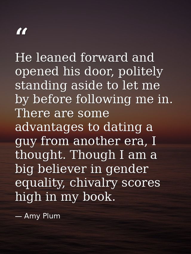 He leaned forward and opened his door, politely standing aside to let me by before following me in. There are some advan — Amy Plum