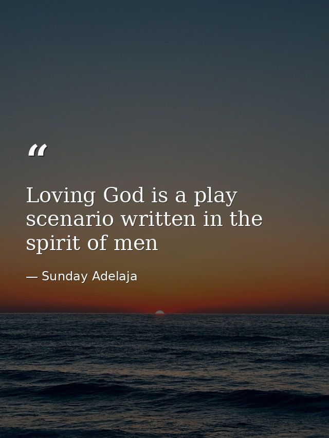 Loving God is a play scenario written in the spirit of men — Sunday Adelaja
