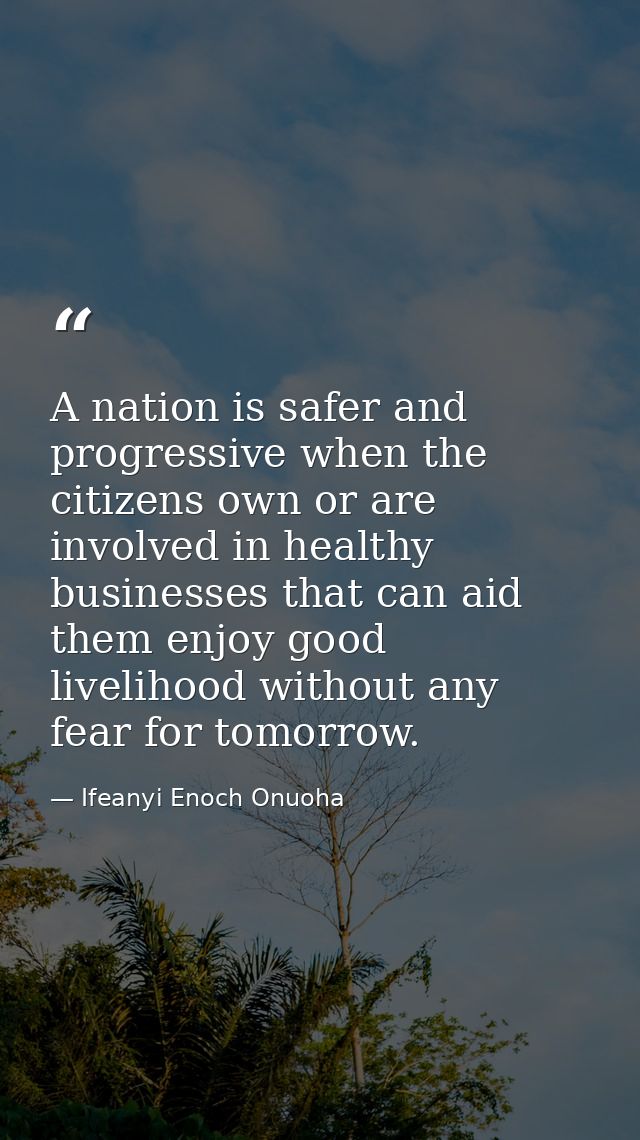 A nation is safer and progressive when the citizens own or are involved in healthy businesses that can aid them enjoy go — Ifeanyi Enoch Onuoha