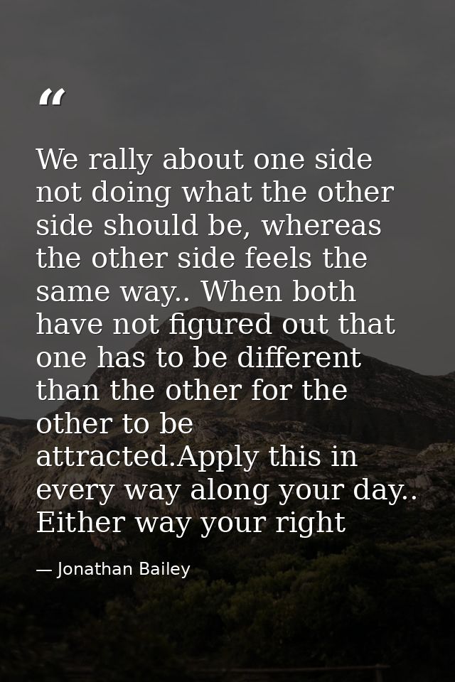 We rally about one side not doing what the other side should be, whereas the other side feels the same way.. When both h — Jonathan Bailey
