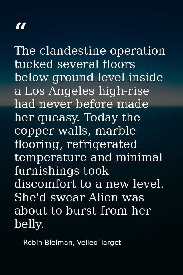The clandestine operation tucked several floors below ground level inside a Los Angeles high-rise had never before made  — Robin Bielman, Veiled Target