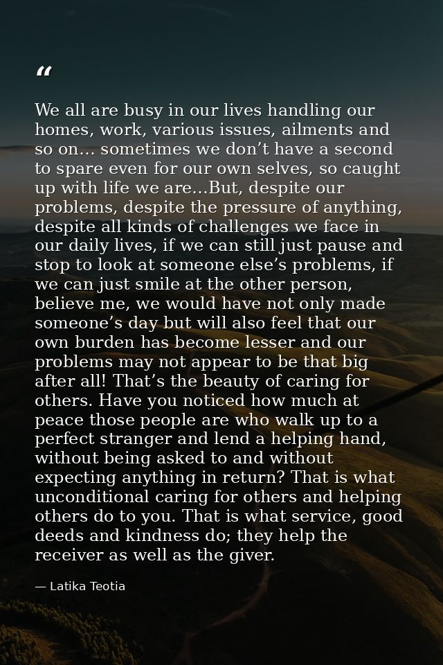 We all are busy in our lives handling our homes, work, various issues, ailments and so on… sometimes we don’t have a sec — Latika Teotia
