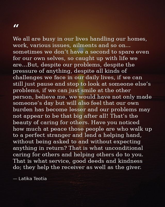 We all are busy in our lives handling our homes, work, various issues, ailments and so on… sometimes we don’t have a sec — Latika Teotia