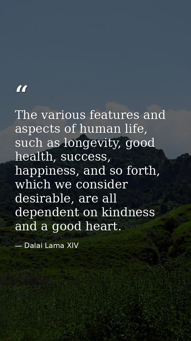 The various features and aspects of human life, such as longevity, good health, success, happiness, and so forth, which  — Dalai Lama XIV