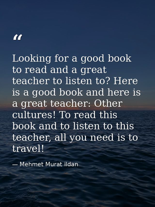 Looking for a good book to read and a great teacher to listen to? Here is a good book and here is a great teacher: Other — Mehmet Murat ildan