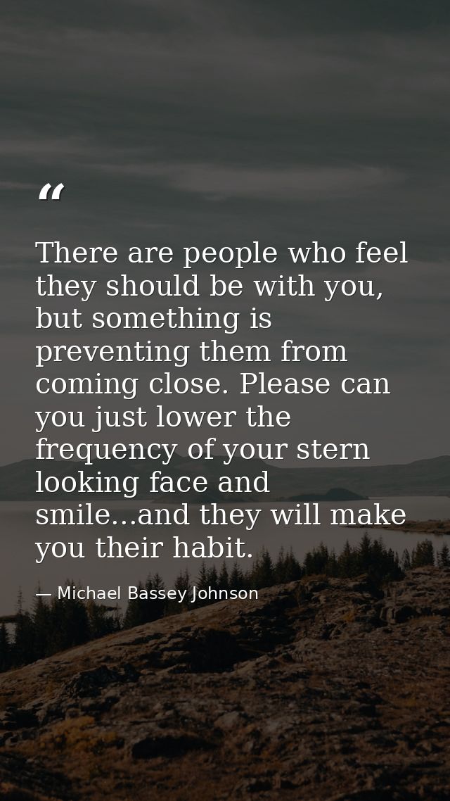 There are people who feel they should be with you, but something is preventing them from coming close. Please can you ju — Michael Bassey Johnson