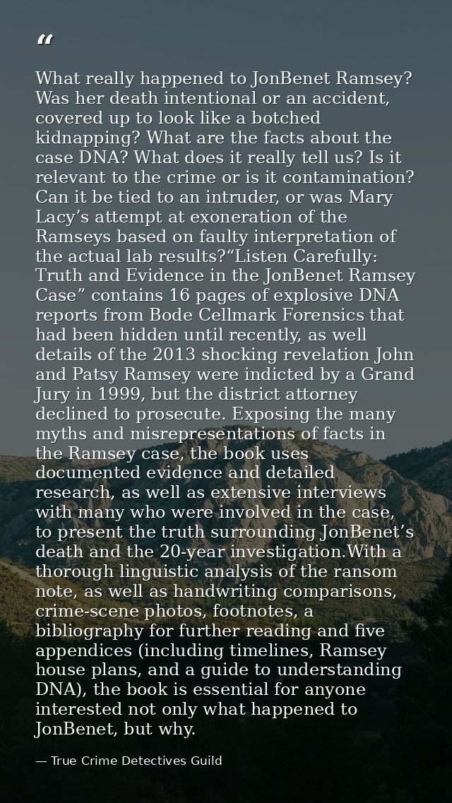 What really happened to JonBenet Ramsey? Was her death intentional or an accident, covered up to look like a botched kid — True Crime Detectives Guild