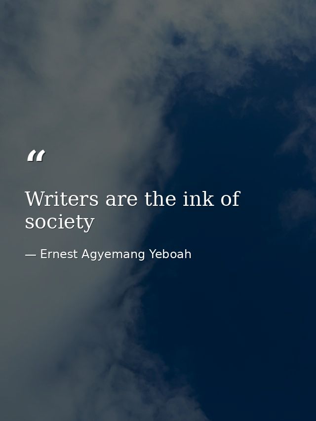 Writers are the ink of society — Ernest Agyemang Yeboah