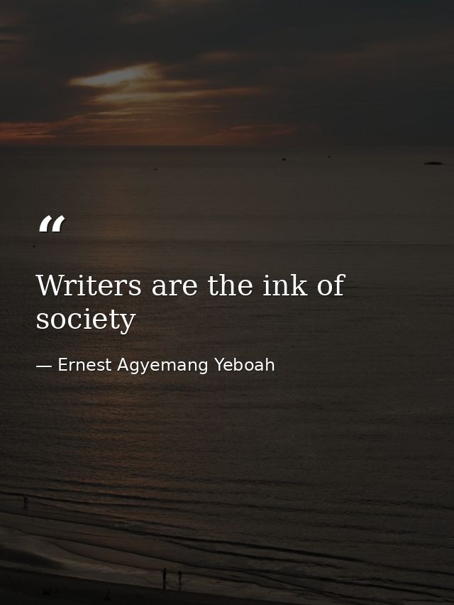 Writers are the ink of society — Ernest Agyemang Yeboah