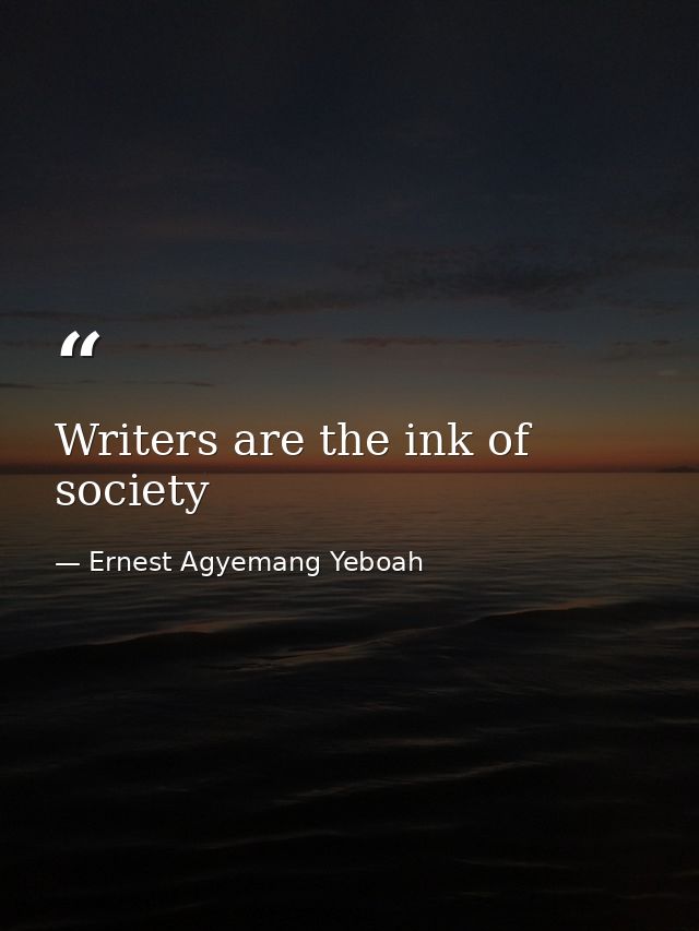 Writers are the ink of society — Ernest Agyemang Yeboah