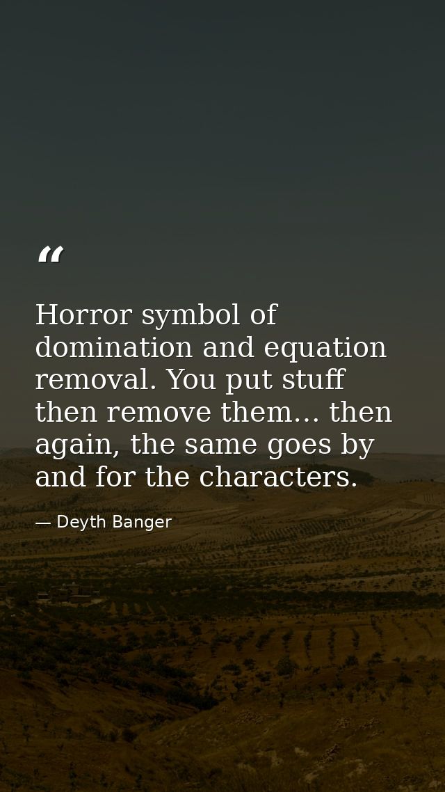 Horror symbol of domination and equation removal. You put stuff then remove them… then again, the same goes by and for t — Deyth Banger