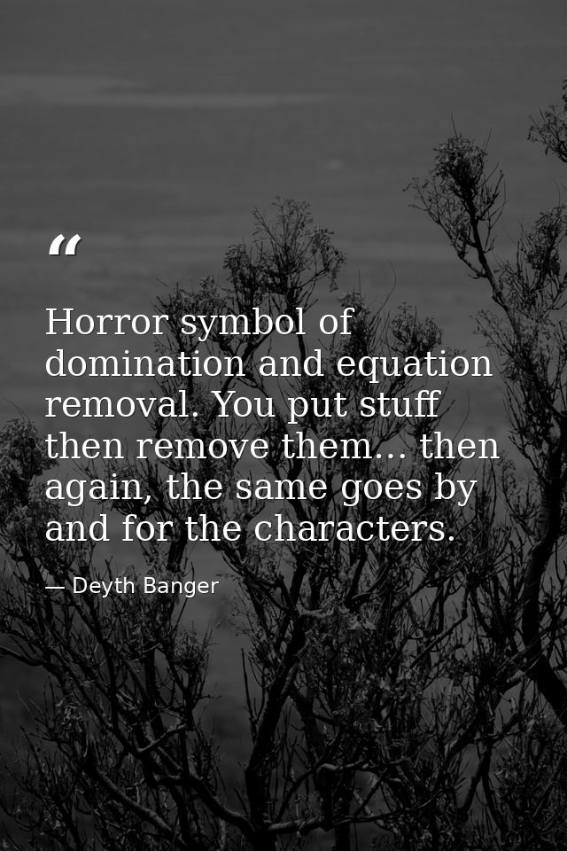 Horror symbol of domination and equation removal. You put stuff then remove them… then again, the same goes by and for t — Deyth Banger