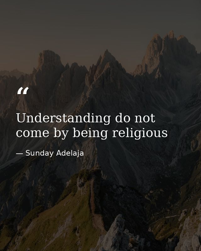 Understanding do not come by being religious — Sunday Adelaja