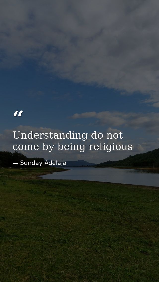 Understanding do not come by being religious — Sunday Adelaja