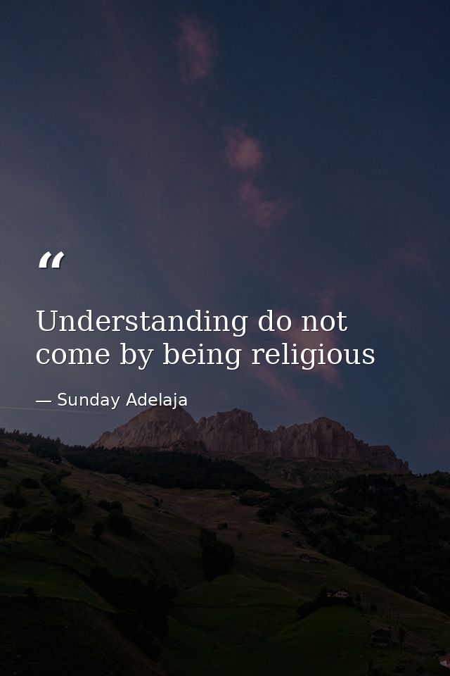 Understanding do not come by being religious — Sunday Adelaja