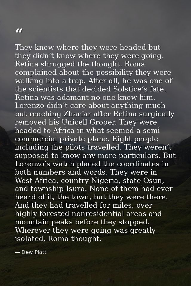 They knew where they were headed but they didn’t know where they were going. Retina shrugged the thought. Roma complaine — Dew Platt
