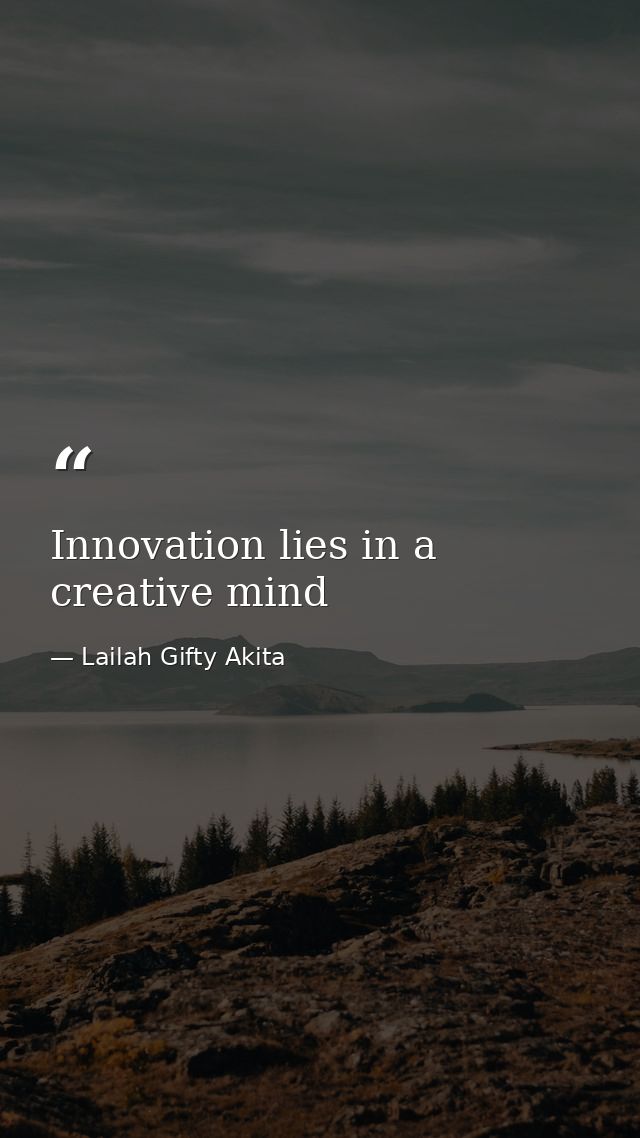 Innovation lies in a creative mind — Lailah Gifty Akita