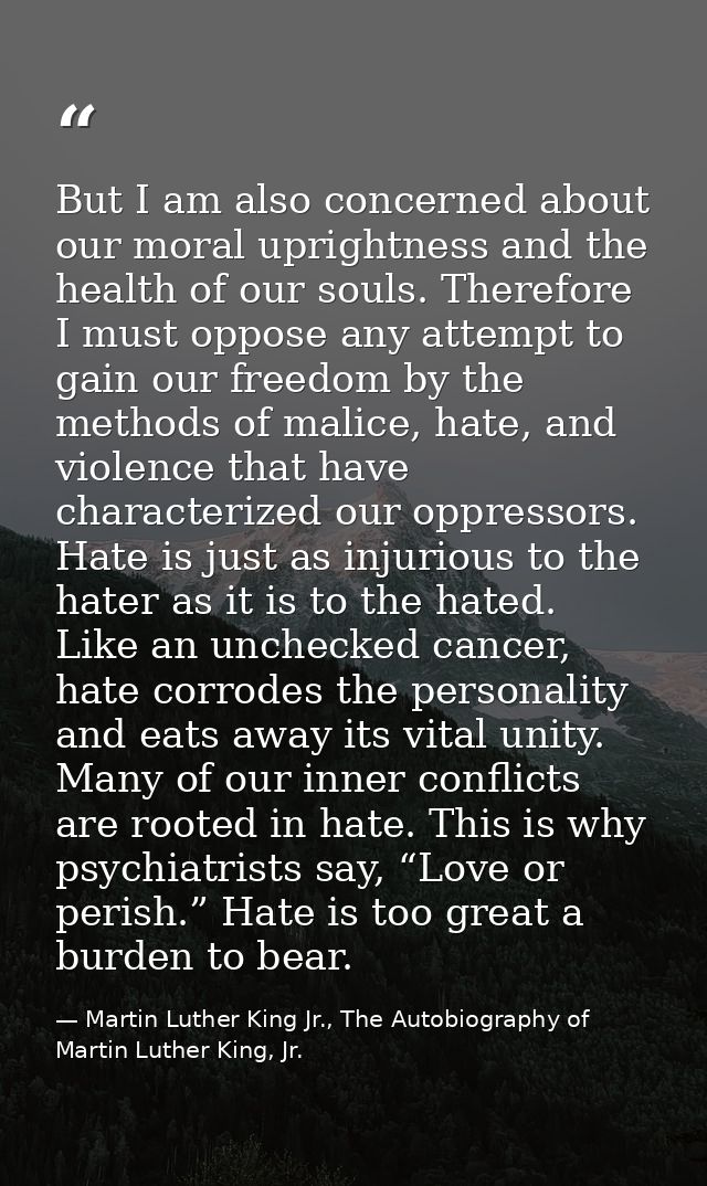 But I am also concerned about our moral uprightness and the health of our souls. Therefore I must oppose any attempt to  — Martin Luther King Jr., The Autobiography of Martin Luther King, Jr.