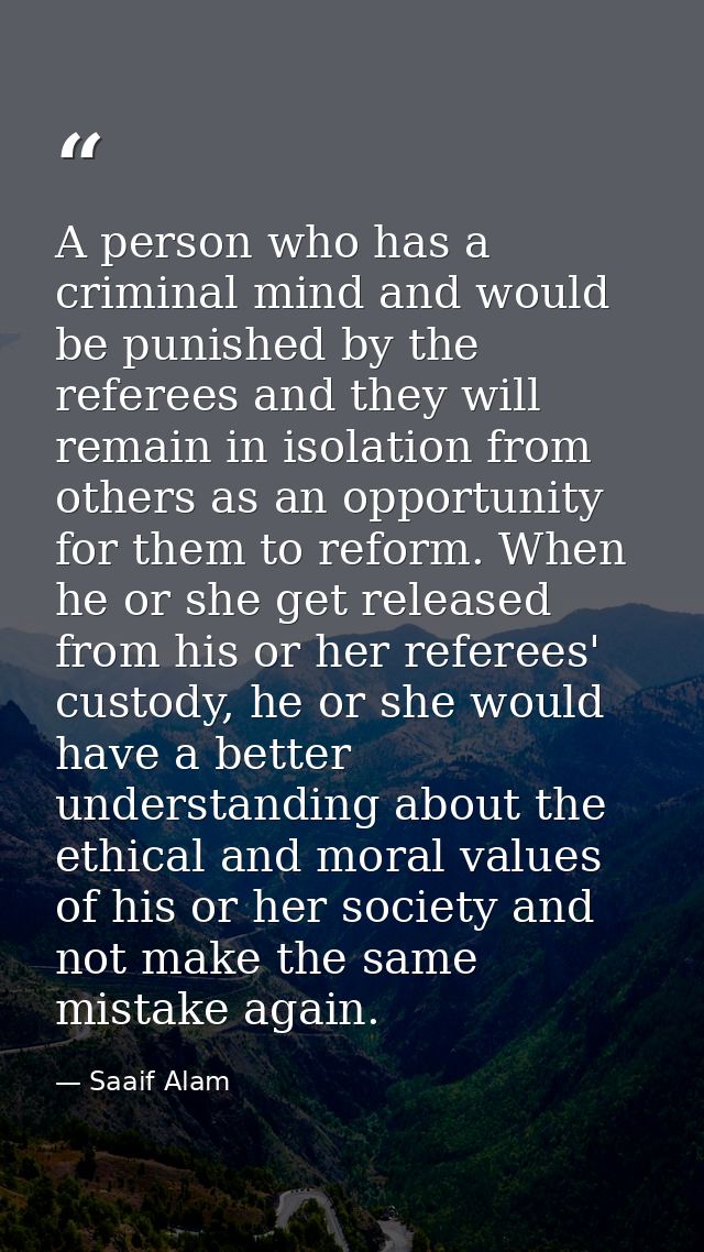 A person who has a criminal mind and would be punished by the referees and they will remain in isolation from others as  — Saaif Alam