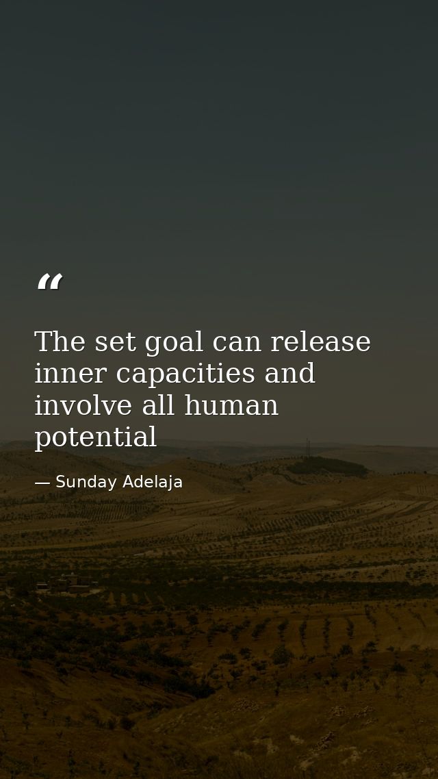 The set goal can release inner capacities and involve all human potential — Sunday Adelaja