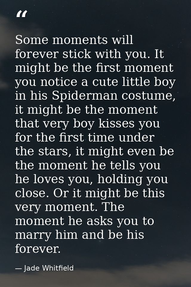 Some moments will forever stick with you. It might be the first moment you notice a cute little boy in his Spiderman cos — Jade Whitfield