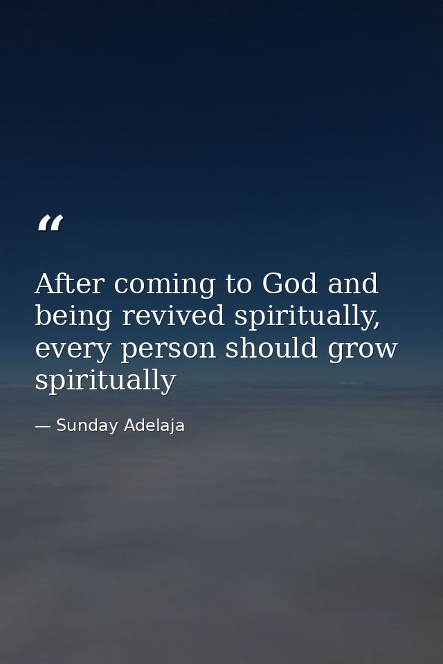 After coming to God and being revived spiritually, every person should grow spiritually — Sunday Adelaja