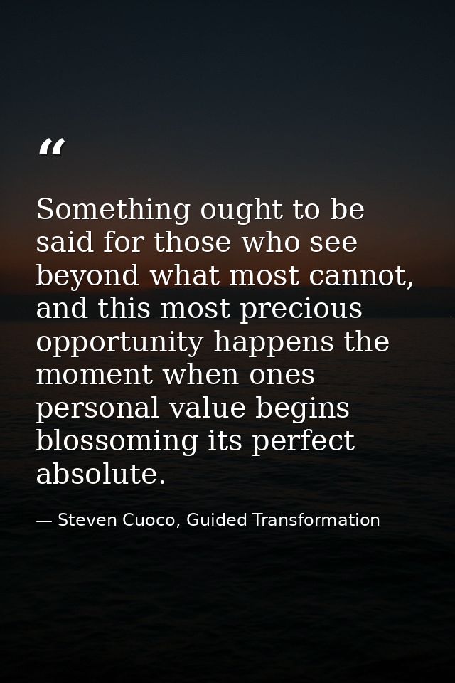 Something ought to be said for those who see beyond what most cannot, and this most precious opportunity happens the mom — Steven Cuoco, Guided Transformation