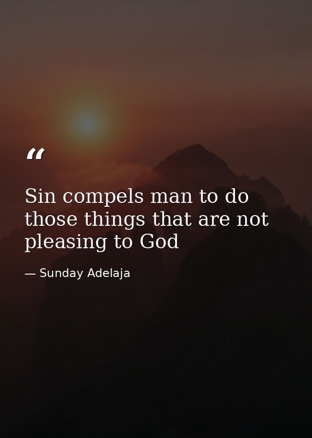 Sin compels man to do those things that are not pleasing to God — Sunday Adelaja