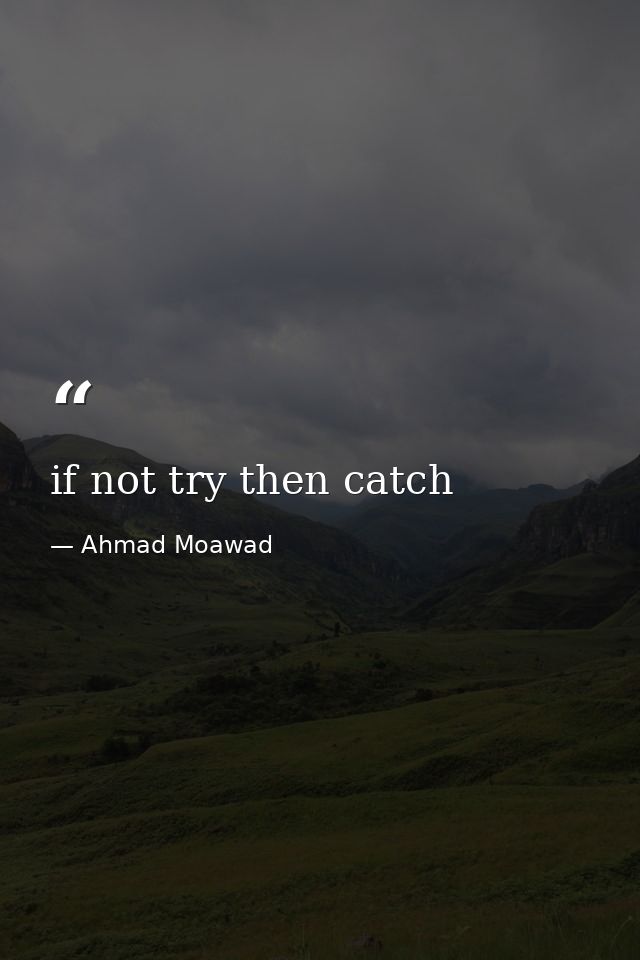 if not try then catch — Ahmad Moawad