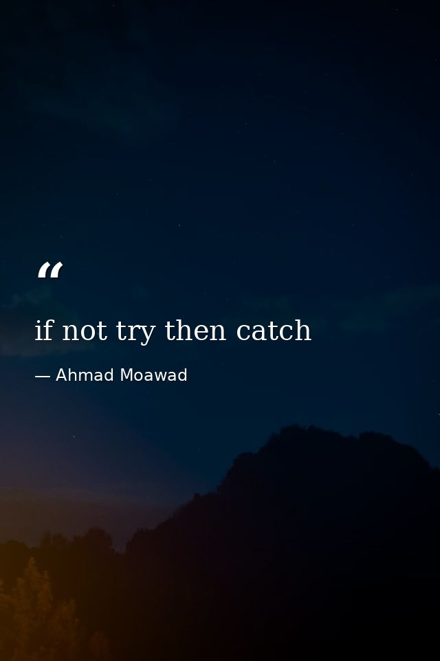 if not try then catch — Ahmad Moawad