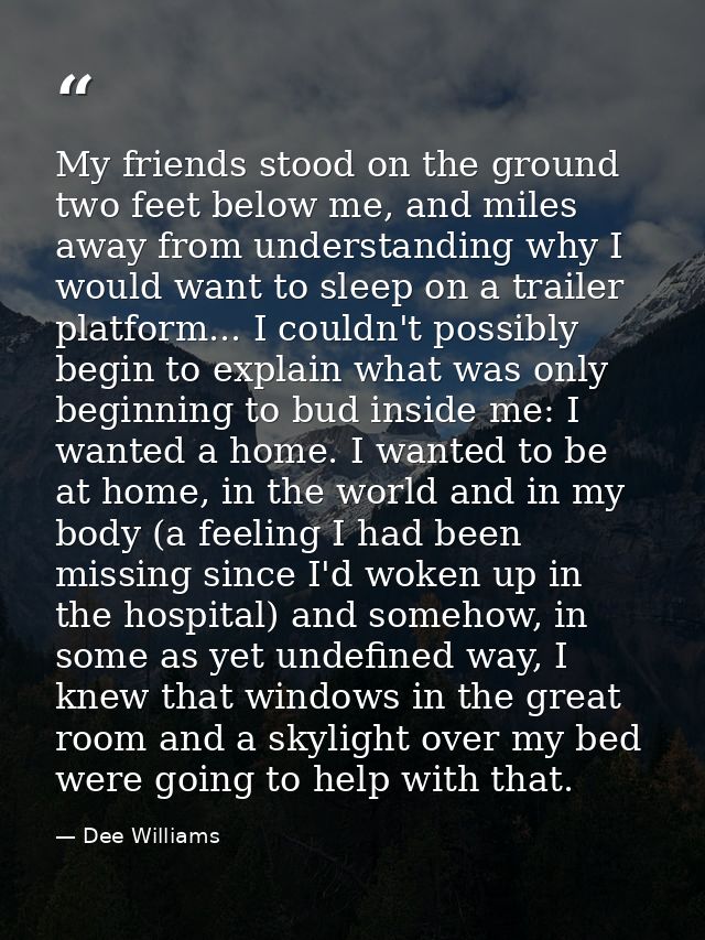 My friends stood on the ground two feet below me, and miles away from understanding why I would want to sleep on a trail — Dee Williams