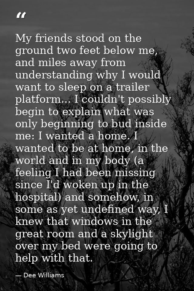 My friends stood on the ground two feet below me, and miles away from understanding why I would want to sleep on a trail — Dee Williams