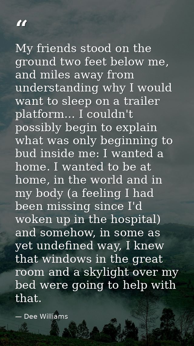 My friends stood on the ground two feet below me, and miles away from understanding why I would want to sleep on a trail — Dee Williams
