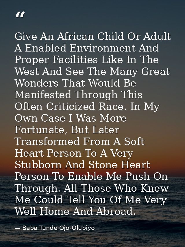 Give An African Child Or Adult A Enabled Environment And Proper Facilities Like In The West And See The Many Great Wonde — Baba Tunde Ojo-Olubiyo