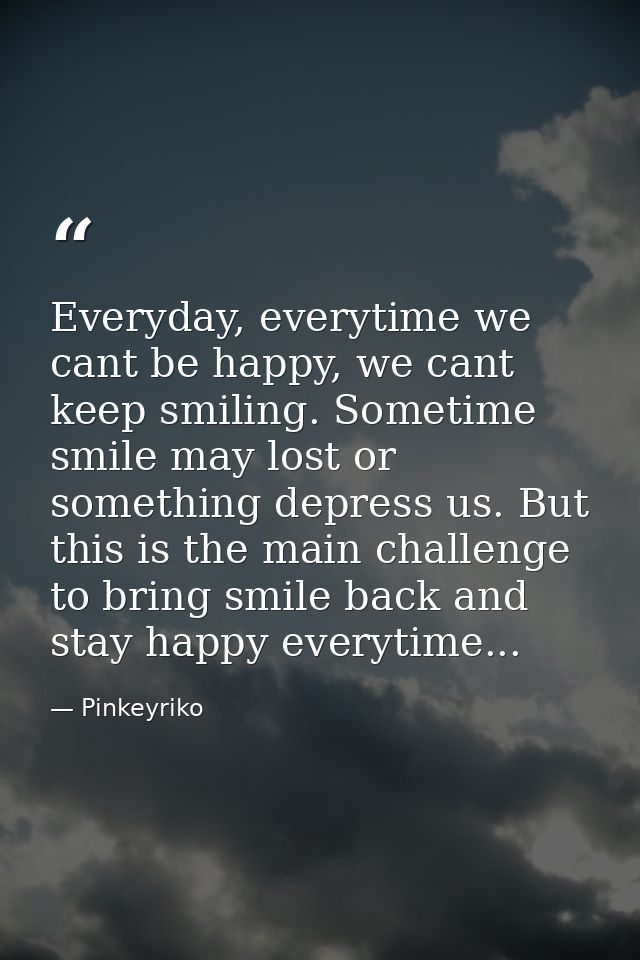 Everyday, everytime we cant be happy, we cant keep smiling. Sometime smile may lost or something depress us. But this is — Pinkeyriko