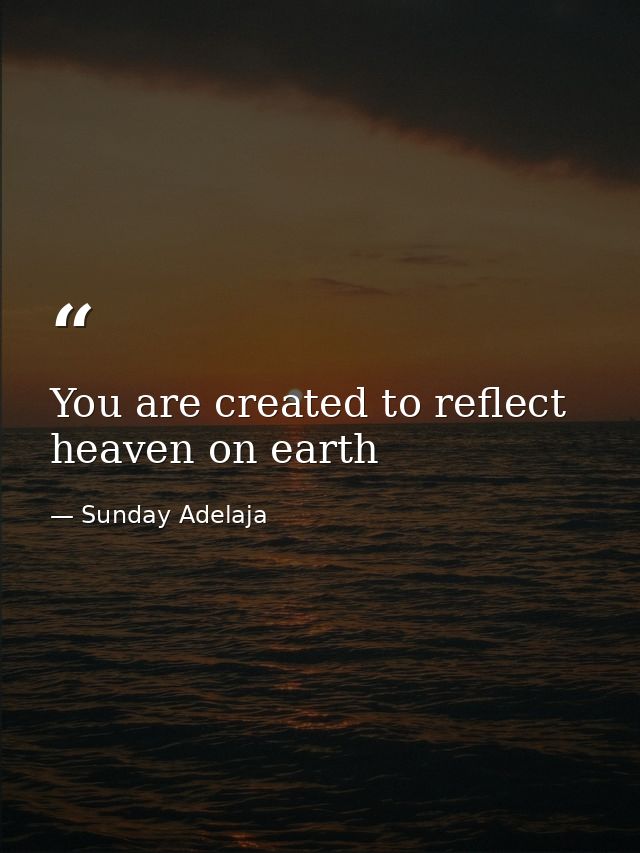You are created to reflect heaven on earth — Sunday Adelaja