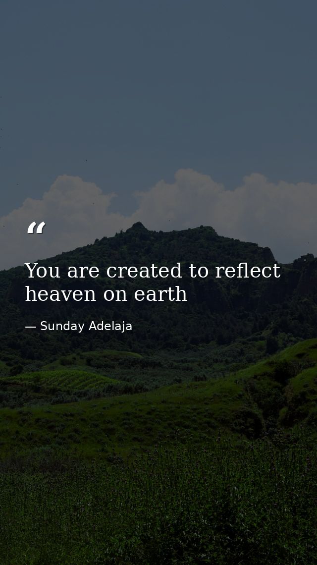 You are created to reflect heaven on earth — Sunday Adelaja